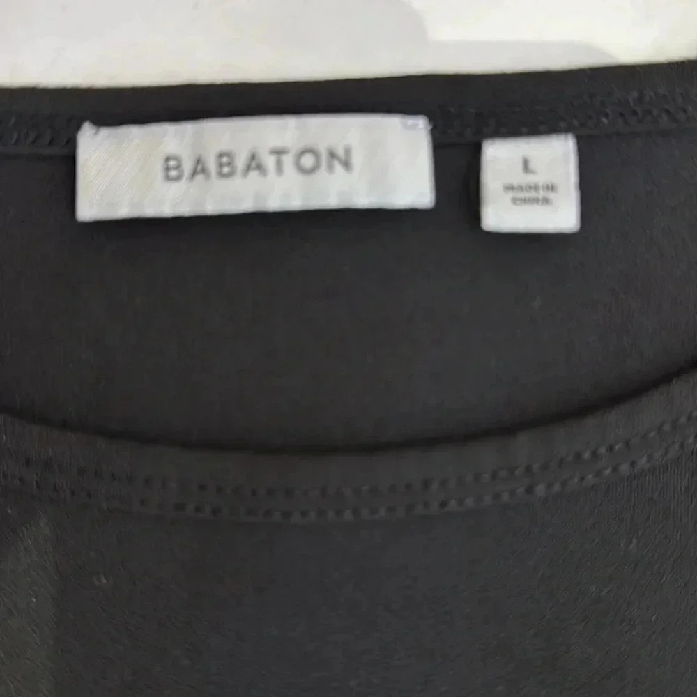 Aritzia Babaton Women's Black Dennen Shirt Size Large - Picture 4 of 6